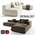 Bonaldo Land Sofa: Modern and Elegant Comfort 3D model small image 1