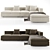 Bonaldo Land Sofa: Modern and Elegant Comfort 3D model small image 2