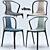 Sleek Vitra Belleville Chairs 3D model small image 1