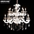 Elegant MEEROSEE Chandelier 3D model small image 1