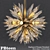 Starburst Flower Pendant - Stylish Ceiling Lighting for PBteen 3D model small image 1