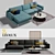 LEOLUX Bellice Sofa Set 3D model small image 2