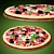 Delicious Olive & Ham Pizza 3D model small image 2