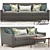 Cozy Comfort: Berkley Sofa & Olivia Coffee Table 3D model small image 1