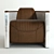 Sleek Aviator Tomcat Armchair 3D model small image 2