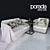 Porada Arena Sofa Set 3D model small image 1