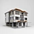 Modern Villa Twin 3D model small image 2