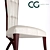 Elegant Sienna Armchair: Christopher Guy 3D model small image 2