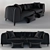 Luxury Pyramid Sofa 3D model small image 1