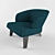 Luxury Minotti Creed Large Chair 3D model small image 1