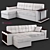 Title: Missouri Angstrem 3-Seater Modern Sofa 3D model small image 1