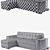 Title: Missouri Angstrem 3-Seater Modern Sofa 3D model small image 2