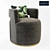 Luxury Daffodil Armchair: Handcrafted Elegance 3D model small image 1