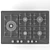 Bosch PPS816M91E: 5-Burner Gas Cooktop 3D model small image 2