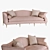 Elegant Le Colbert Sofa 3D model small image 2