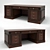 Sleek Executive Office Desk 3D model small image 1