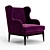 Luxury Enzo Armchair by Marko Kraus 3D model small image 1