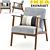 Elegant and Comfortable: IKEA EKENÄSET Chair 3D model small image 1