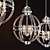 Elegant Eichholtz Impero Chandelier 3D model small image 1