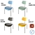 Eiermann's SE 68 SU: Versatile Stacking Chair 3D model small image 1