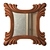 Reflective Elegance: Charleroi Mirror 120x120 3D model small image 1