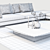 Modern Living Set: Sofa, Coffee Table, Carpet & Decor 3D model small image 2