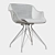 Modern Wire Dining Chair 3D model small image 2