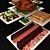 Gourmet Meal Kit: Greek Salad, Caesar Salad, Turkey, Olives & More 3D model small image 2
