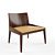 Modern Bross Grace Chair: Contemporary Elegance 3D model small image 2