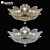 Elegant Riccio Osgona Ceiling Light 3D model small image 1