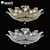 Elegant Riccio Osgona Ceiling Chandelier 3D model small image 1