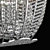 Riccio Osgona Crystal Chandelier 3D model small image 2
