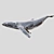 4K Grey Whale Sculpture 3D model small image 1