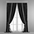 Elegant Curtain Optical: UV Mapped, V-Ray Rendered 3D model small image 1