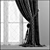 Elegant Curtain Optical: UV Mapped, V-Ray Rendered 3D model small image 2