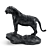  Majestic Black Marble Tiger Sculpture 3D model small image 2