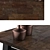 Reclaimed Crude Table: Rustic Charm 3D model small image 2