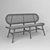 Elegant Rattan Bench for Outdoor 3D model small image 3