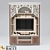 Elegant Wood Vanity Set 3D model small image 3