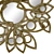 Elegant Neapoli Floral Mirror 3D model small image 2