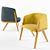 Italian Mafalda Chair: Elegant & Comfortable 3D model small image 2