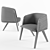 Italian Mafalda Chair: Elegant & Comfortable 3D model small image 3
