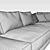 Bodema Barclay Console Corner Sofa 3D model small image 3