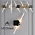 Modern Metal Agnes Sconce: Elegant Wall Lamp 3D model small image 1