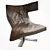 Elegant Leather Armchair 3D model small image 1