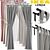 Chic IKEA LENDA, REKKA Curtains 3D model small image 1