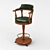 Origgi Celtic Bar Stool: Sleek and Stylish 3D model small image 3