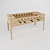 Contemporary Plywood Foosball Table 3D model small image 1