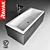 Sleek Ravak Formy 02 Bath 3D model small image 1