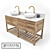 Elegant Vintage Washstand 3D model small image 1